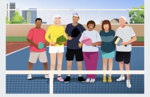Logo: pickleball